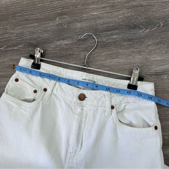 Avev les filles white straight leg high rise jeans women’s size 28 - Picture 5 of 10